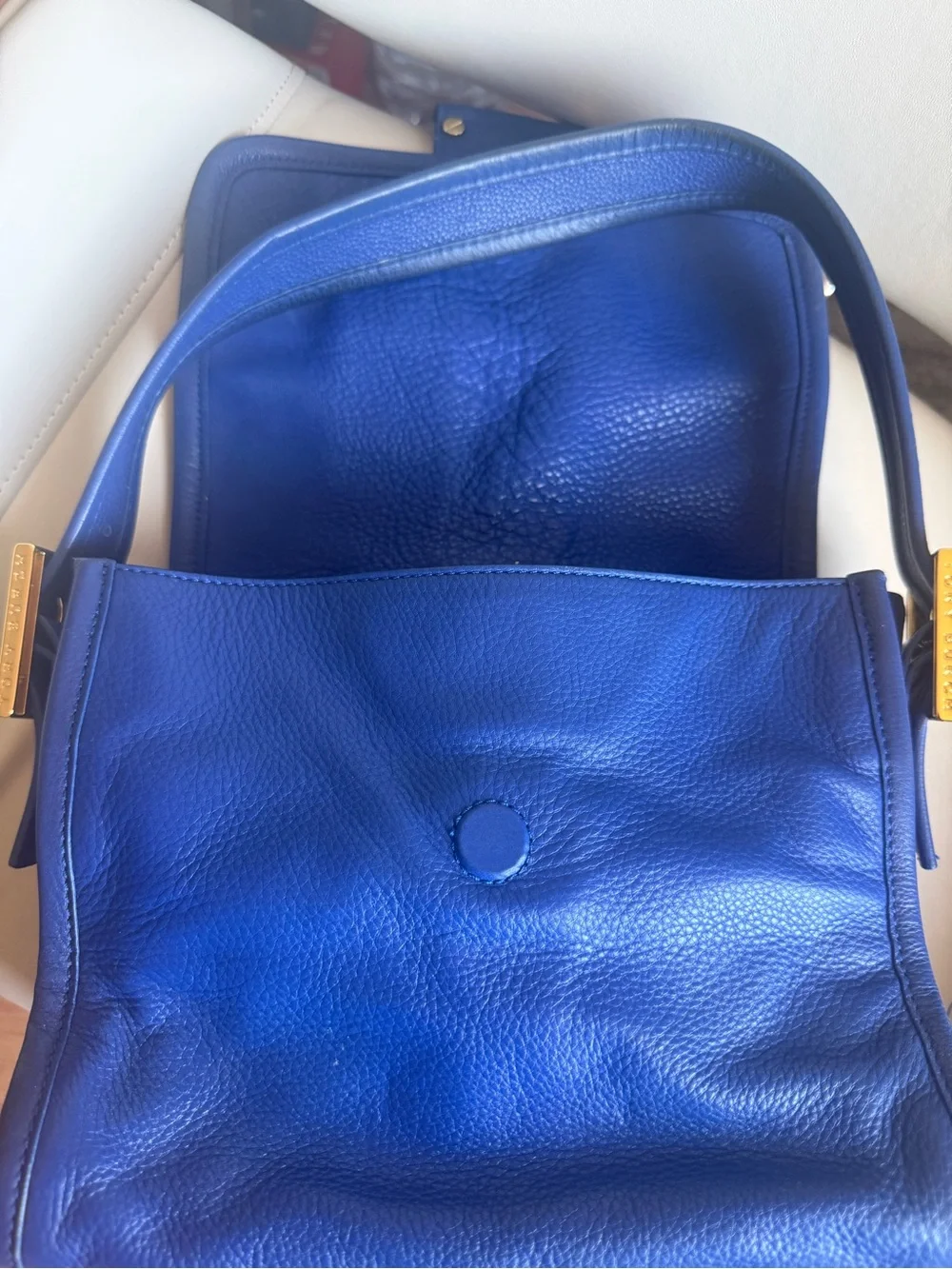 Tory Burch Royal/ Cobalt Blue Leather Shoulder Bag